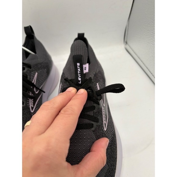 Brooks Levitate 5 Women's Running Shoes Stealth Fit Gray Pink Sneakers Size 11 - Picture 5 of 8